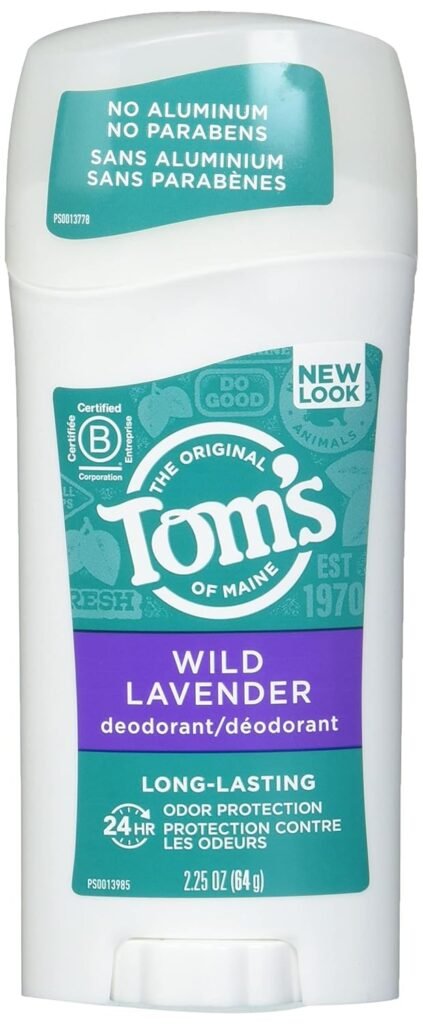Tom’s of Maine Long-Lasting Aluminum-Free Natural Deodorant for Women, Lavender, 2.25 Ounce (Pack of 2)