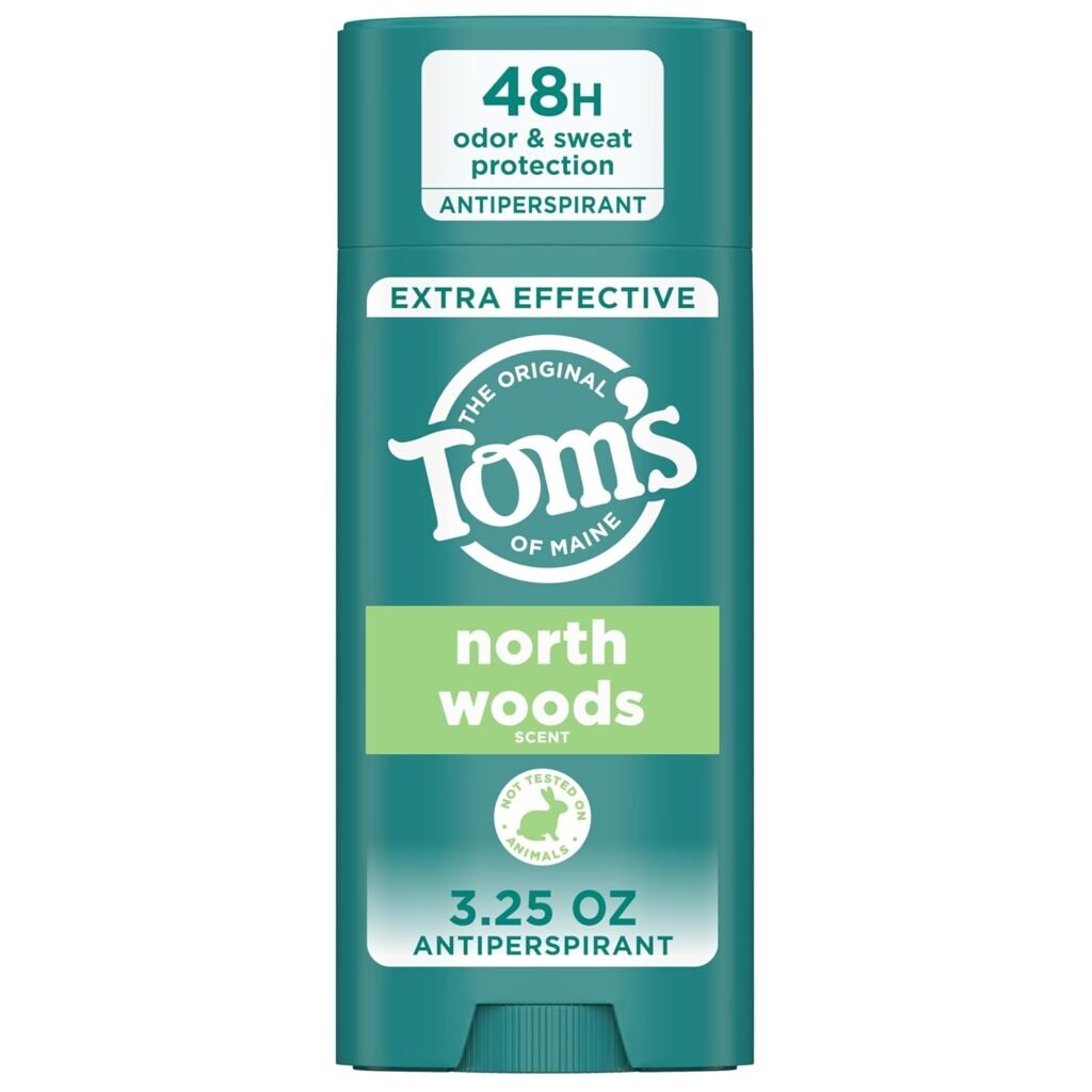 Tom’s of Maine North Woods Antiperspirant for Men and Women, With Recycled Aluminum, 3.25 oz
